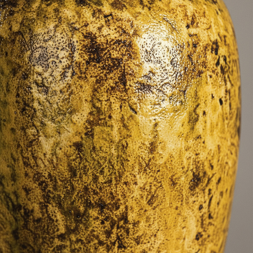 35x17cm Yellow Large Ceramic Flower Vase Elegant Living Room Home Decor