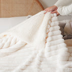SOGA 150x200cm Throw Blanket Pearl White Premium Milk Velvet