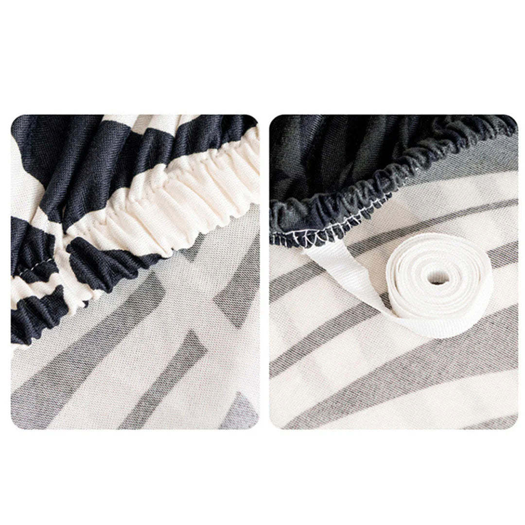 High Stretch 1-Seater Leaf Design Sofa Slipcover