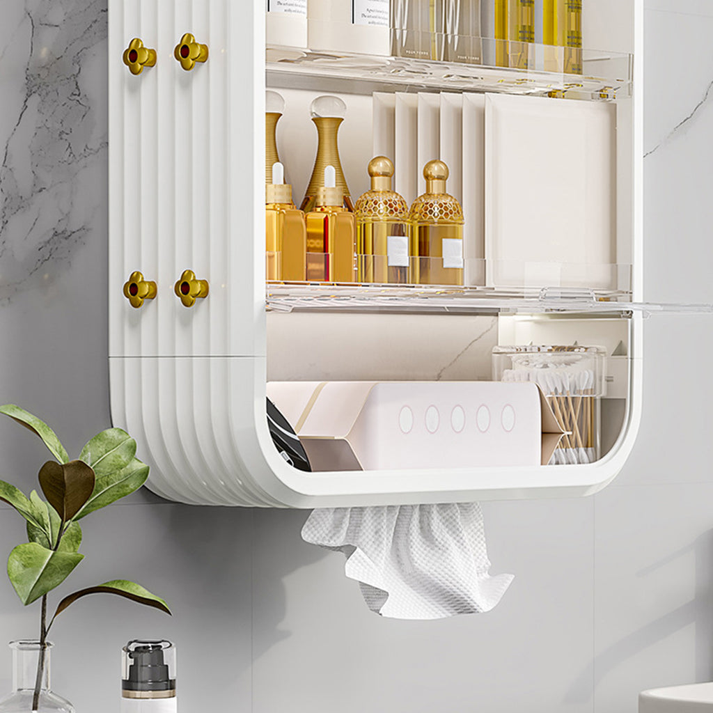 White Multi Tier Cosmetic Storage Organiser