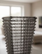 SOGA 28cm Modern Gray Ceramic Glass Vase Home Decor