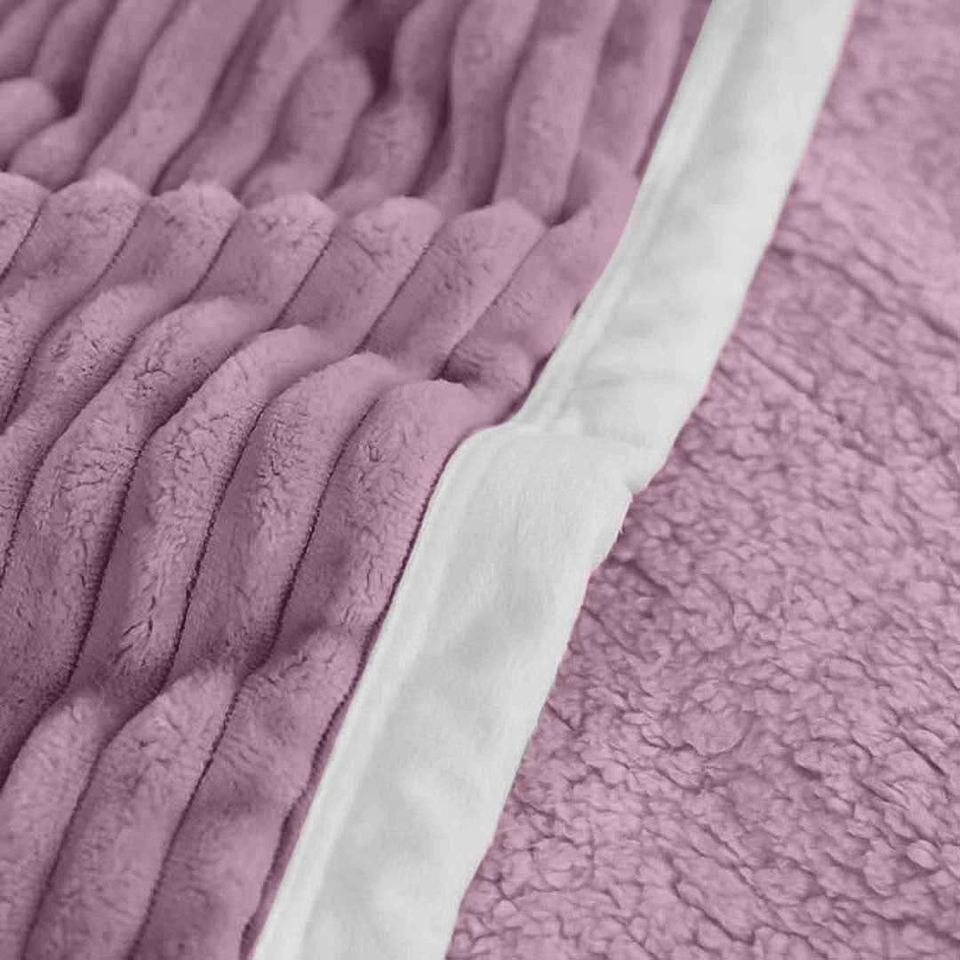 SOGA Throw Blanket Purple