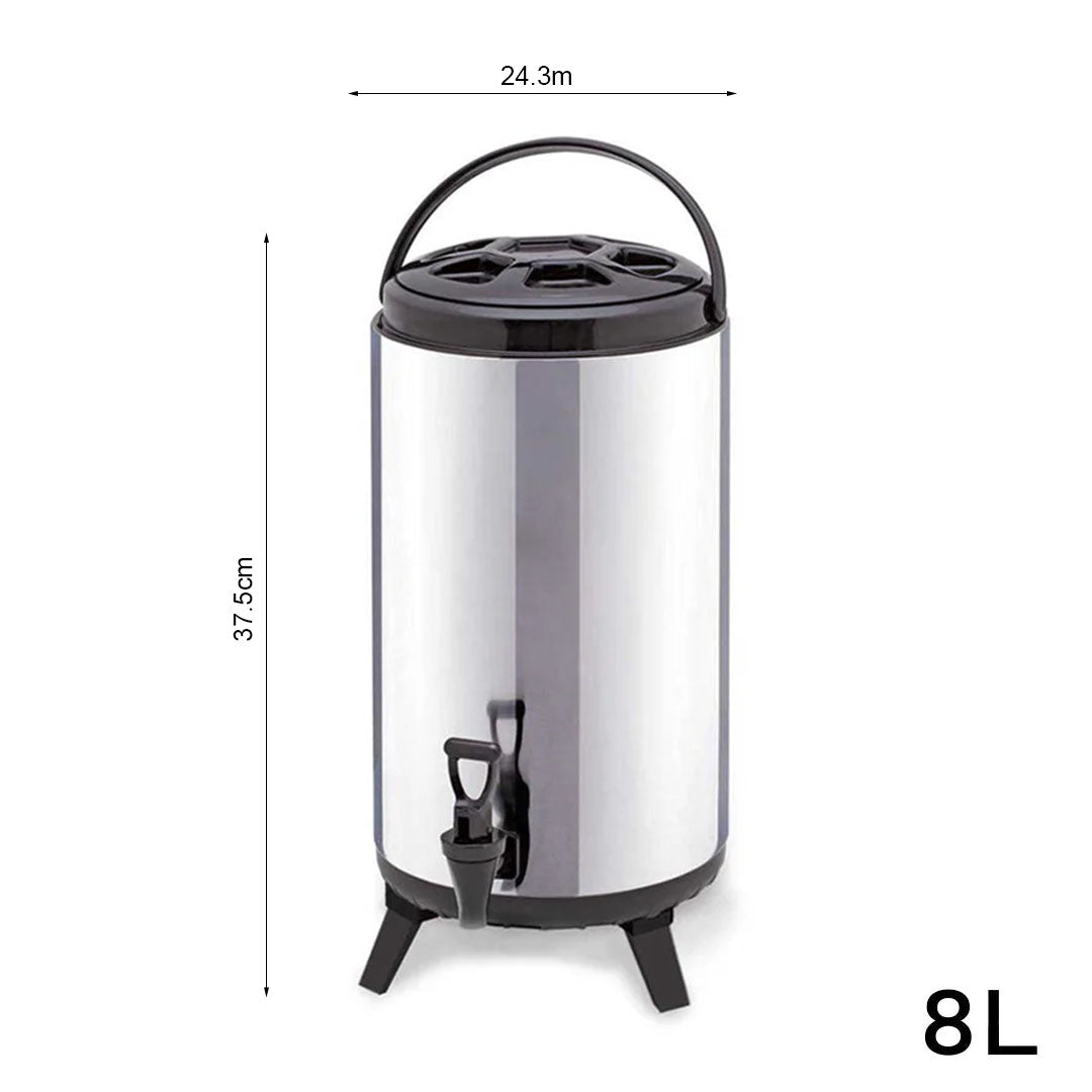 8L Portable Insulated Cold/Heat With Dispenser