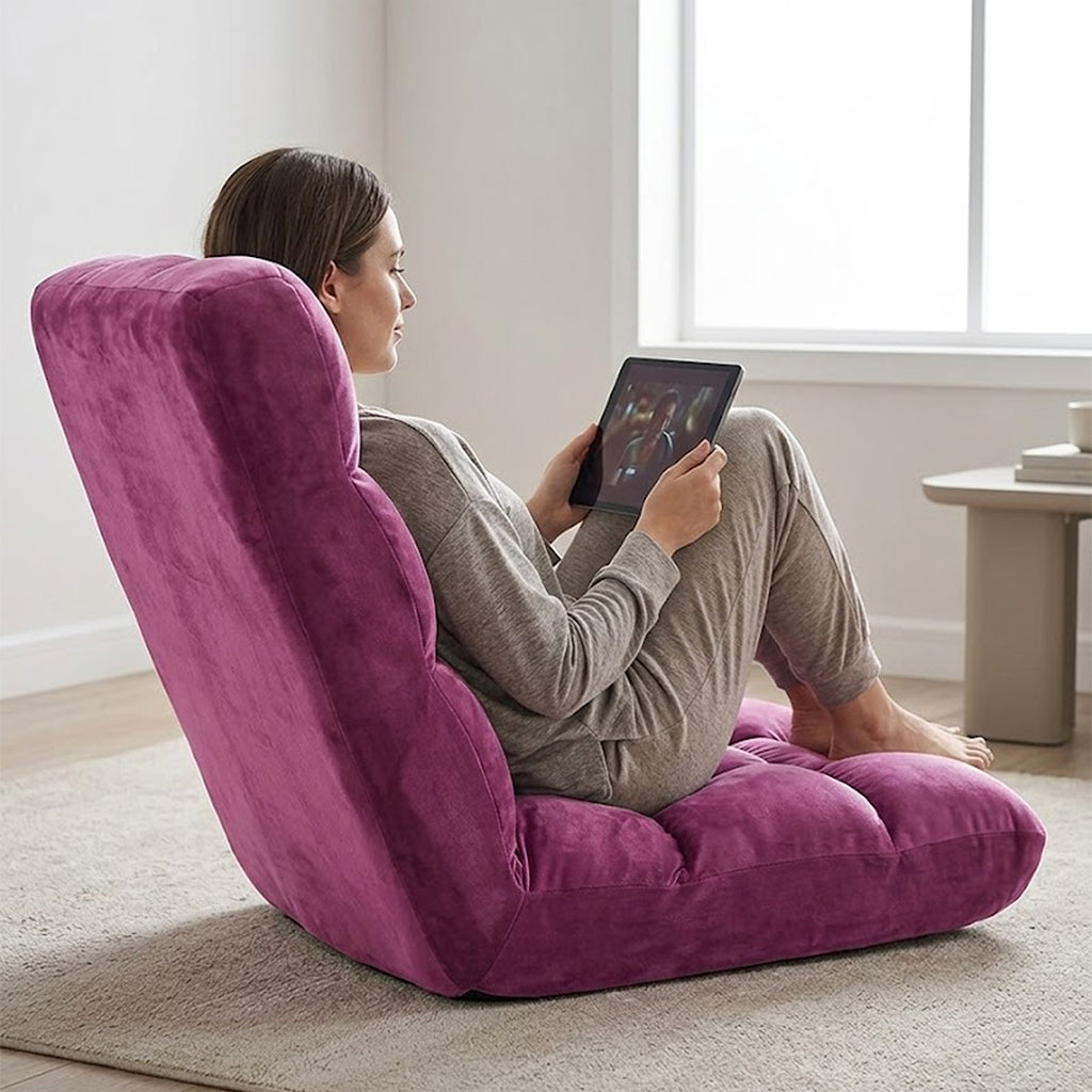 Recliner Lounge Sofa Cushion- Magenta
