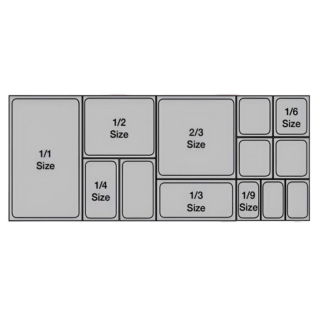 100mm Clear GN Pan 1/2 Food Tray