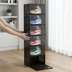 6 Tier Black Shoe Organiser