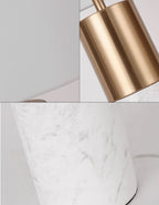 60cm White Marble Table Lamp