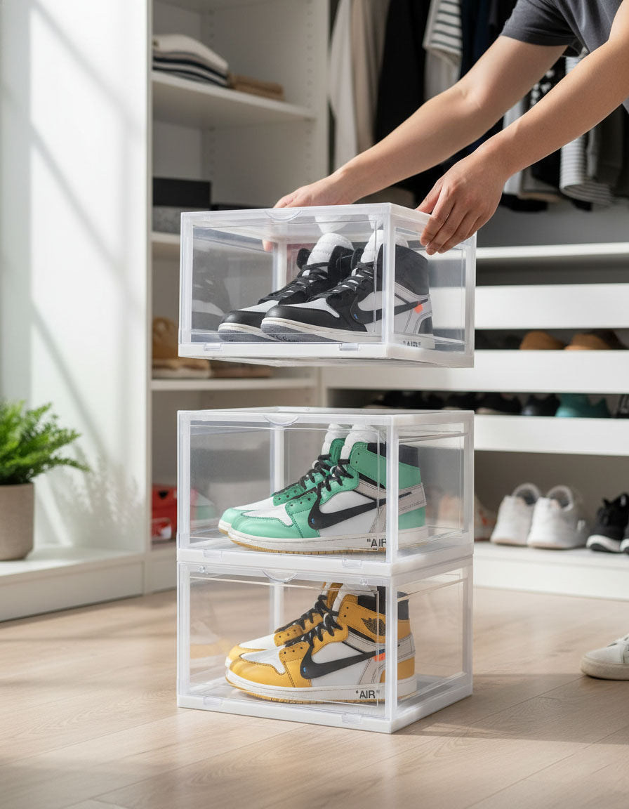 3 Tier Transparent Shoe Organiser