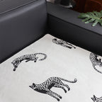 SOGA Two-Seater White Leopard Print 90x160cm Throw Blanket Sofa Cover