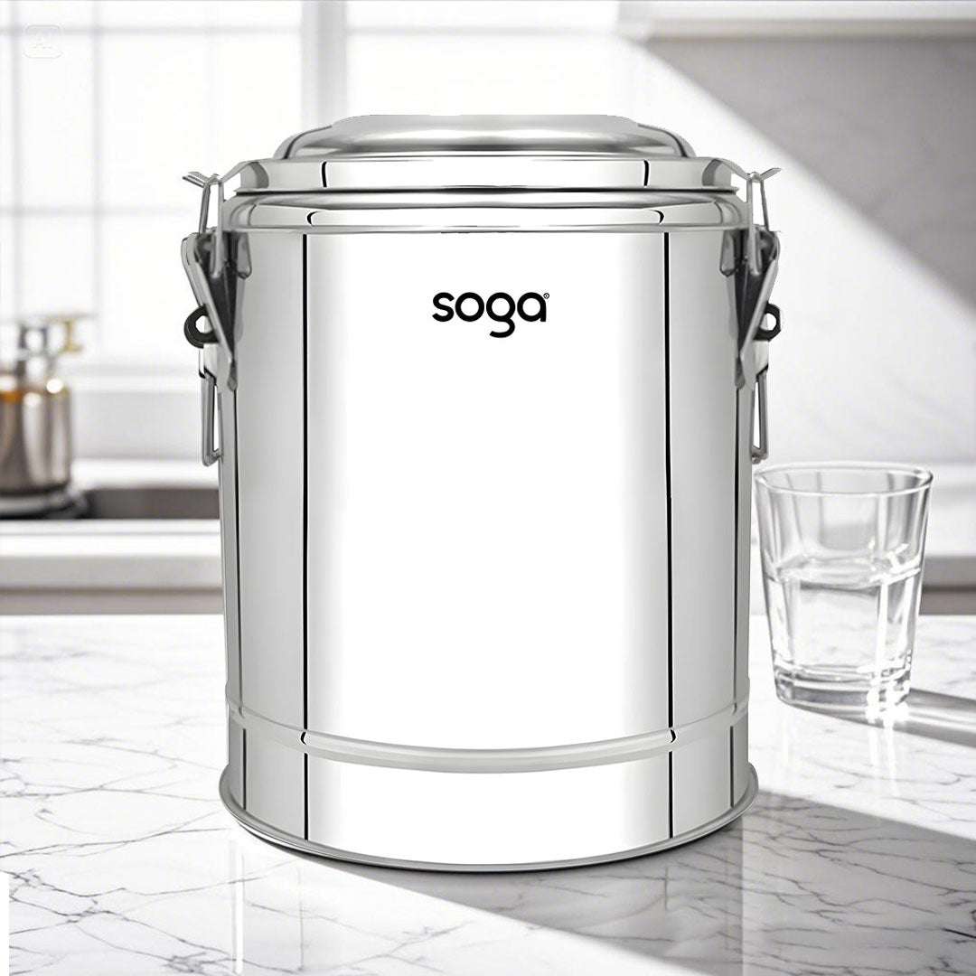 SOGA 50L Stainless Steel Insulated Stock Pot Hot & Cold Beverage Container