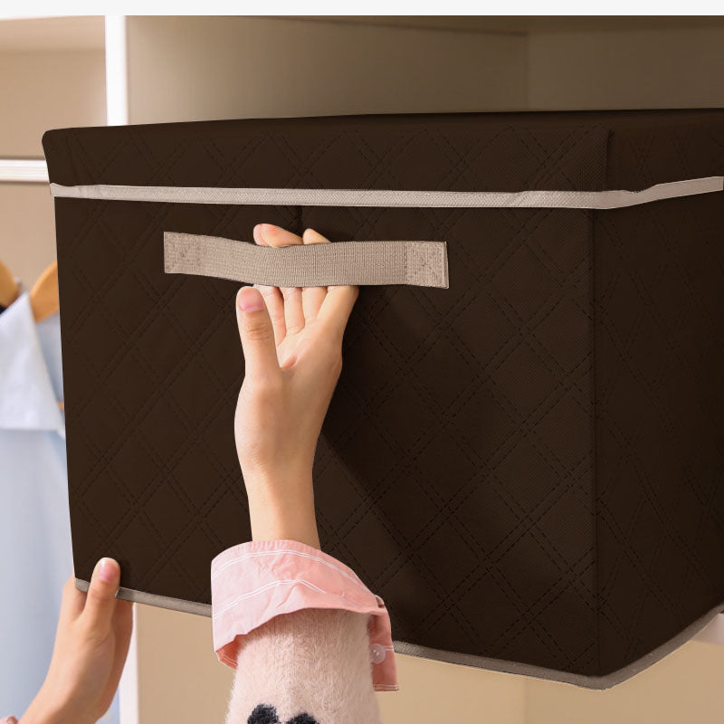 Extra Large Coffee Non-Woven Diamond Quilt