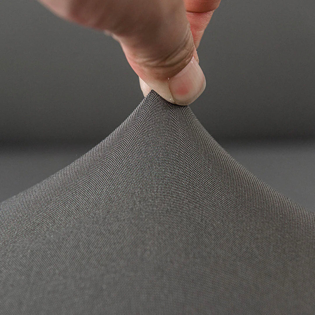 High Stretch 2-Seater Grey Sofa Slipcover