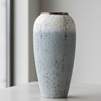 SOGA 35x17cm White and Grey Large Ceramic Flower Vase Elegant Living Room Home Decor