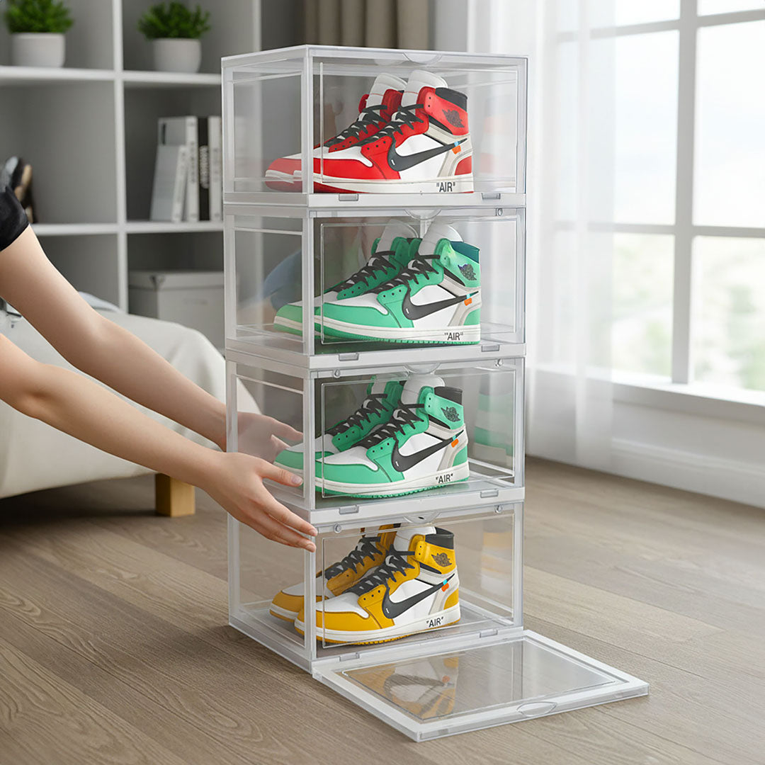 6 Tier Transparent Shoe Organiser