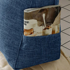 SOGA 100cm Blue Wedge Bed Cushion