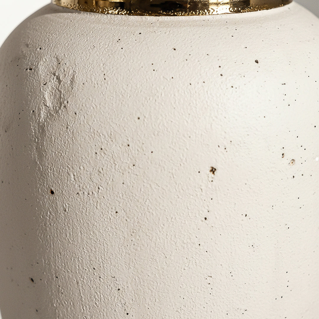 SOGA 30x19cm Plain White Medium Ceramic Flower Vase Elegant Living Room Home Decor