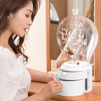 White 360 2 Layered Jewelry Storage Box Waterproof