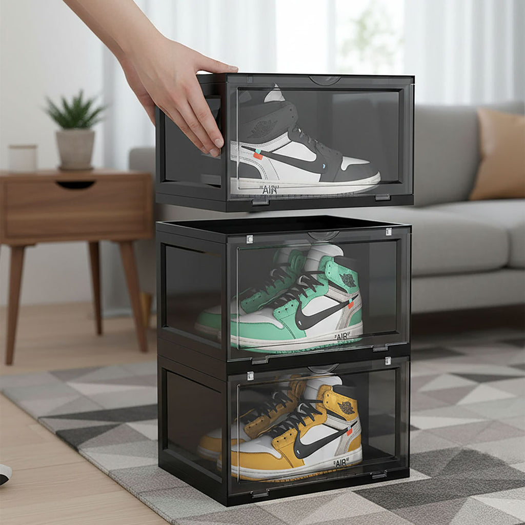 3 Tier Black Shoe Organiser