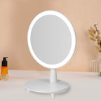 Round White Mirror