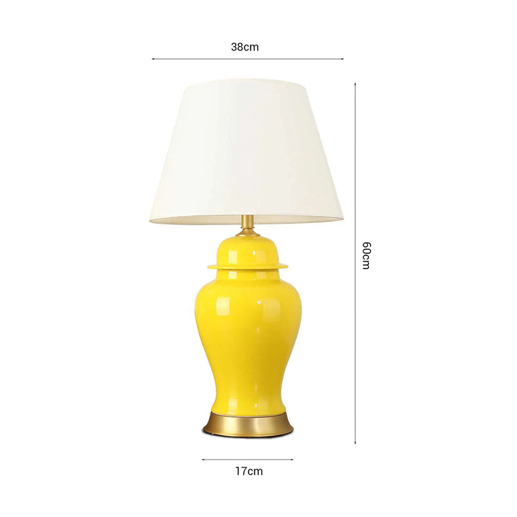 Ceramic Table Lamp Yellow