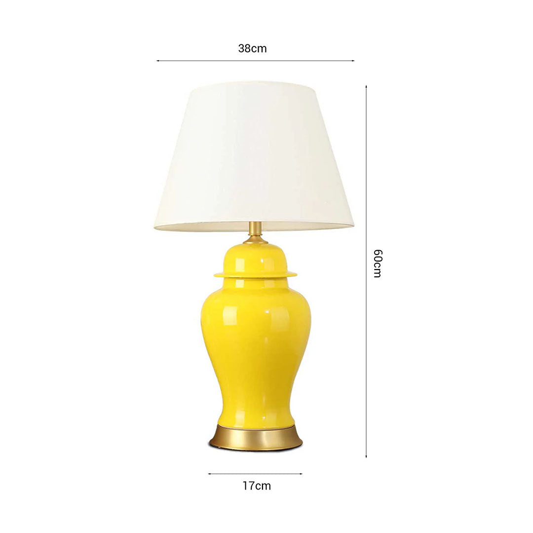 Ceramic Table Lamp Yellow
