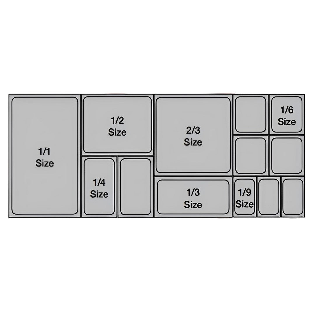 100mm Clear GN Pan 1/3 Food Tray
