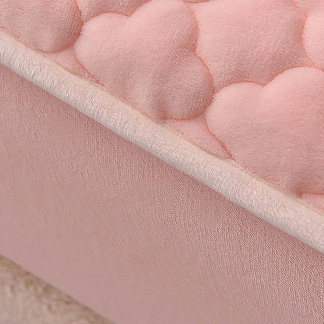 153cm Pink Wide Mattress Cover Clover Design