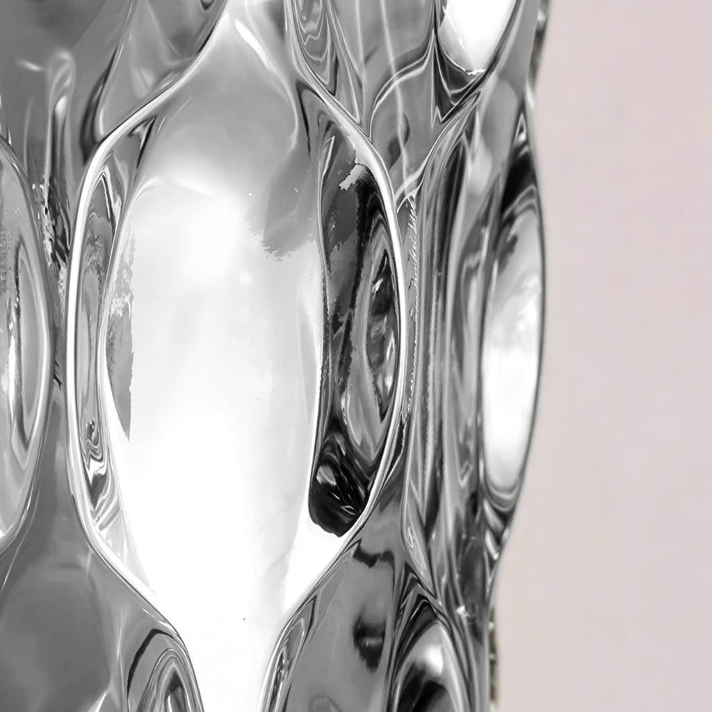 SOGA 30cm Glass Grey Vase Crystal VASE Thick Modern Home Decor