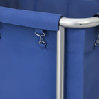 Stainless Square Linen Cart Blue