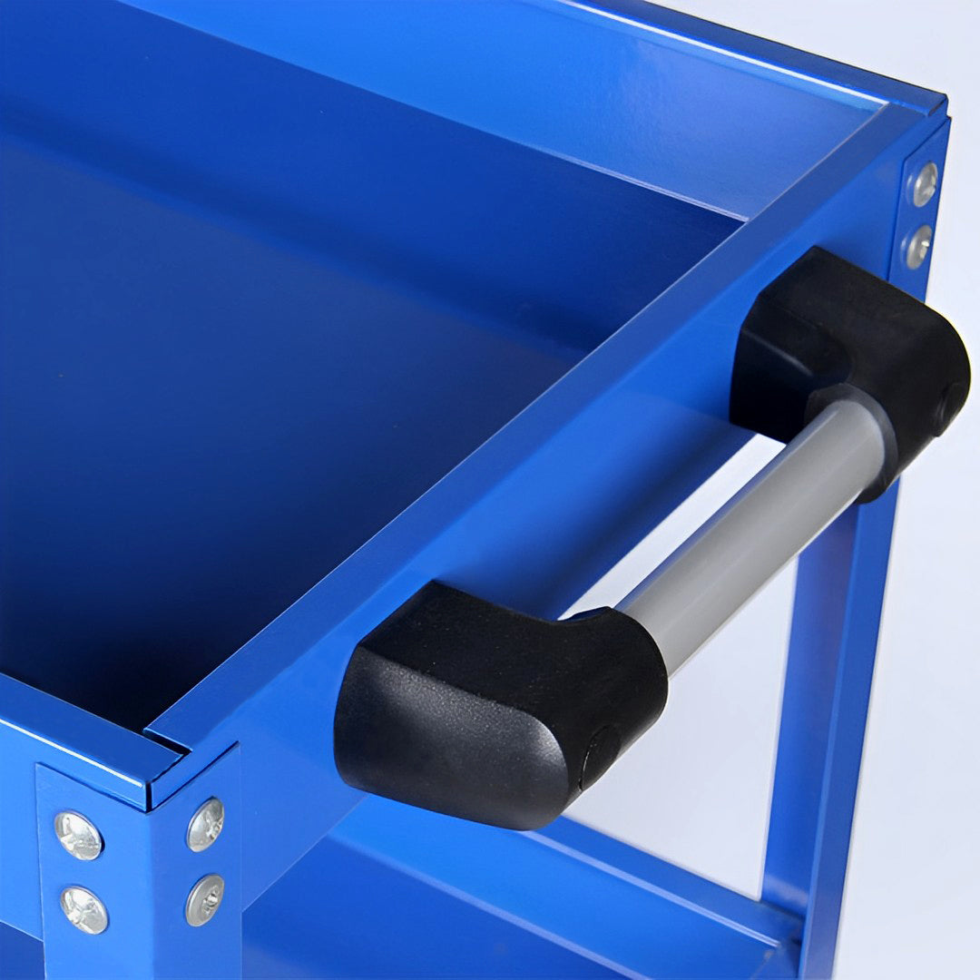 3 Tier Tool Storage Cart Blue