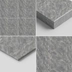 SOGA Peel & Stick Floor and Wall Tiles 30 x 60cm 10 Pack Grey Faux Marble