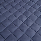 153cm Blue Wide Cross-Hatch Mattress Cover