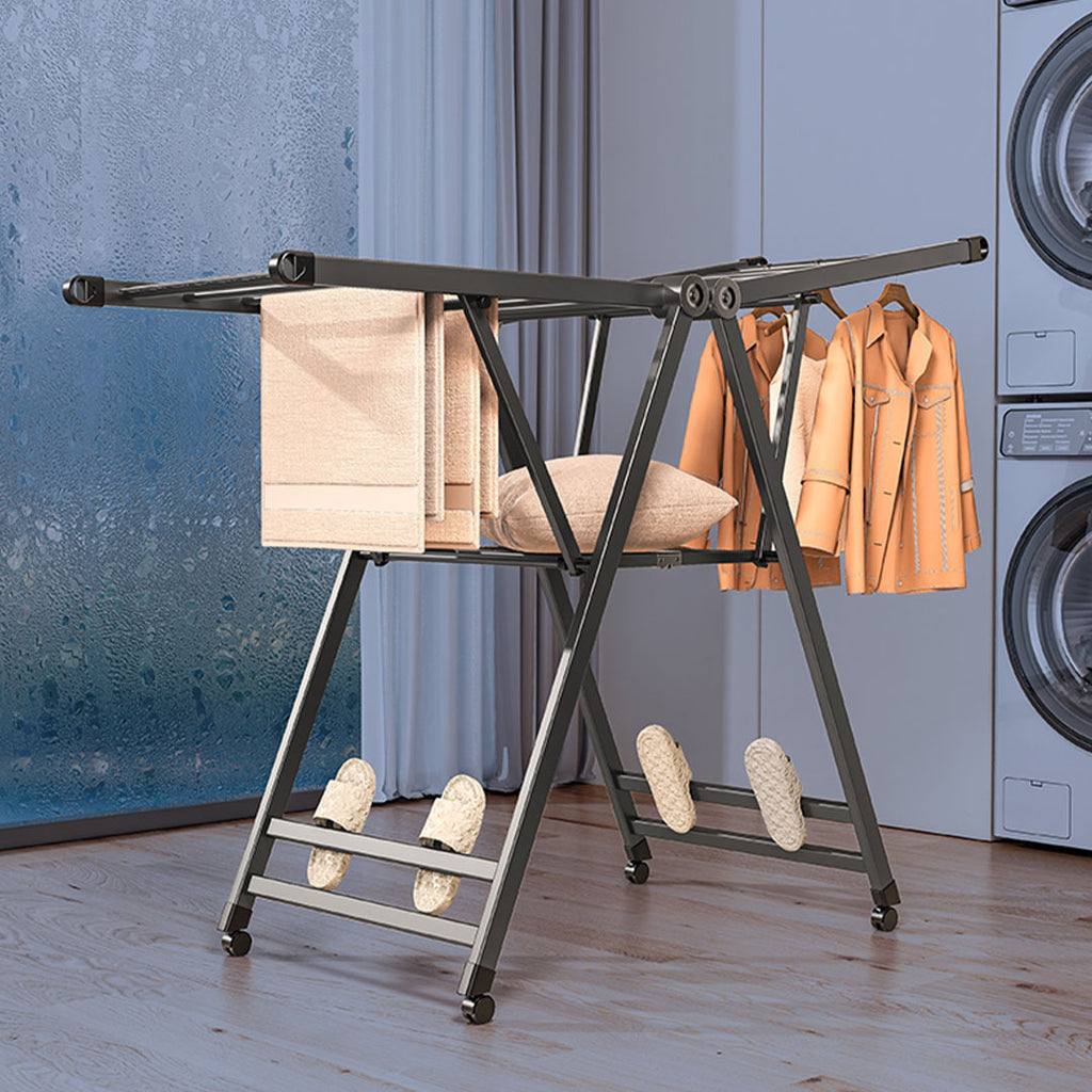 1.4m Portable Wing Shape Clothes Drying Rack