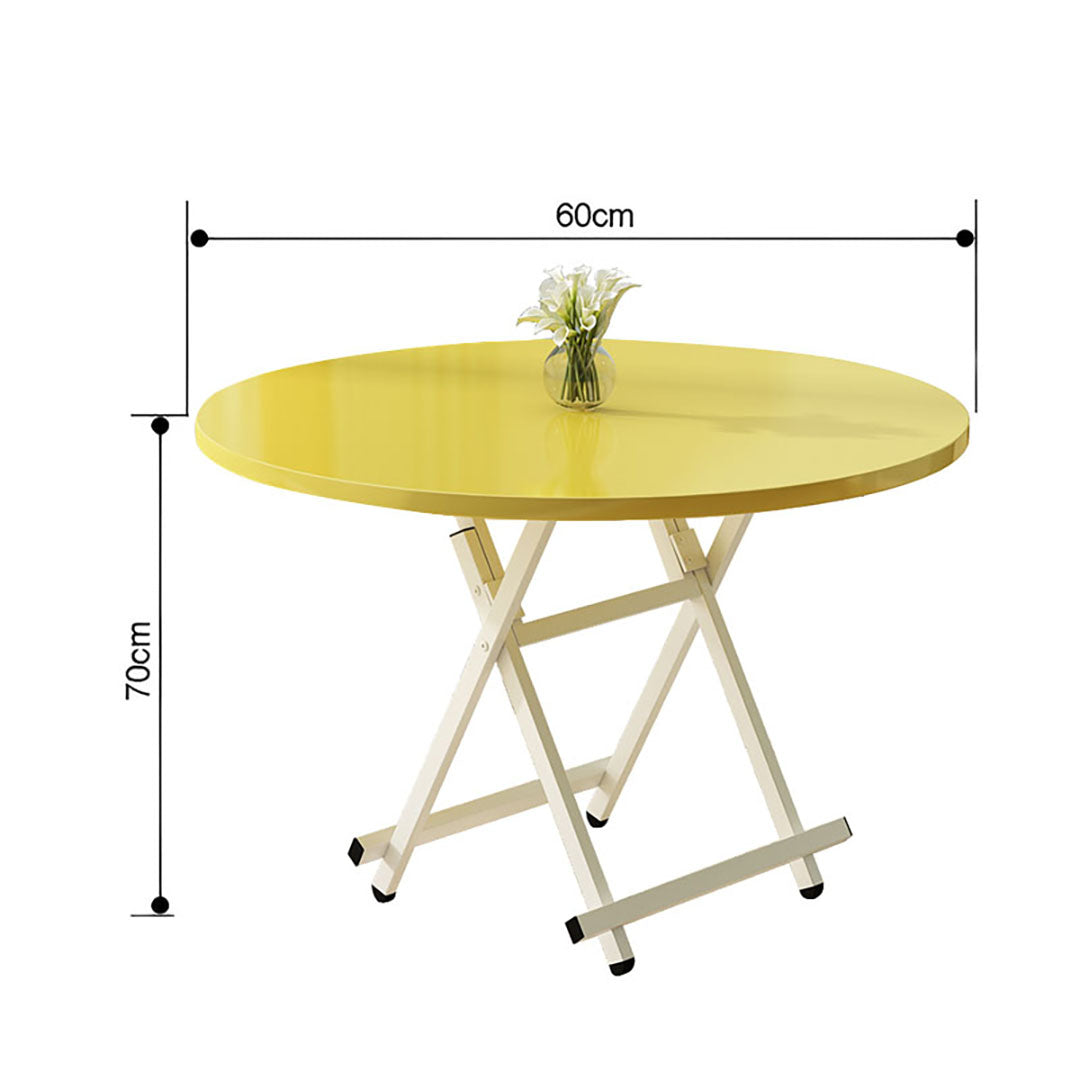 Yellow Round Dining Table