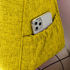 SOGA 100cm Yellow Wedge Bed Cushion