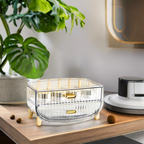 2 Tier Transparent Multifunctional Countertop Cosmetic Storage Organiser