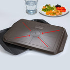 Rectangular Serving Tray Set of 5 Coffee