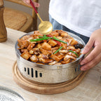26cm Dry Pot with Hammered Texture for Kitchen Essential