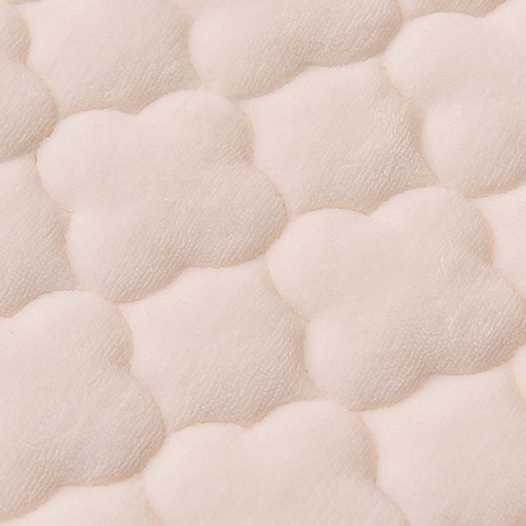183cm Beige Wide Mattress Cover Clover Design