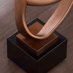SOGA 45cm Bronze Ribbon Sculpture – Home Décor