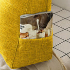 SOGA 120cm Yellow Triangular Wedge Bed Pillow Headboard Backrest