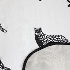 SOGA Four-Seater White Leopard Print 90x260cm Throw Blanket Sofa Cover