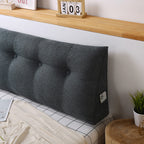 SOGA 150cm Dark Grey Triangular Wedge Bed Pillow Headboard Backrest
