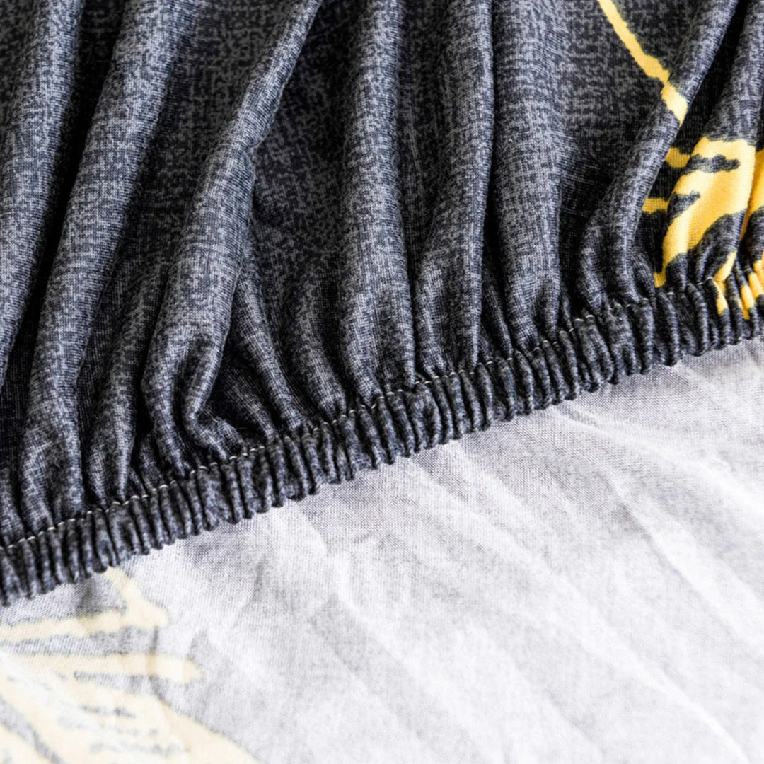 High Stretch 1-Seater Feather Print Sofa Slipcover