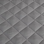 183cm Grey Wide Cross-Hatch Mattress Cove