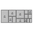 65mm Clear GN Pan 1/1 Food Tray with Lid