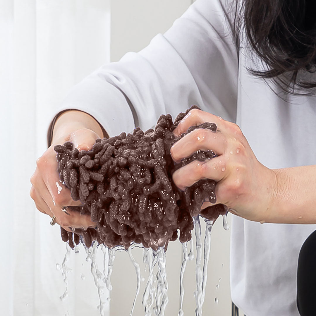 80x12 Coffee Microfiber Flat Mop Floor Cleaning Pads Rotating Dust Remover