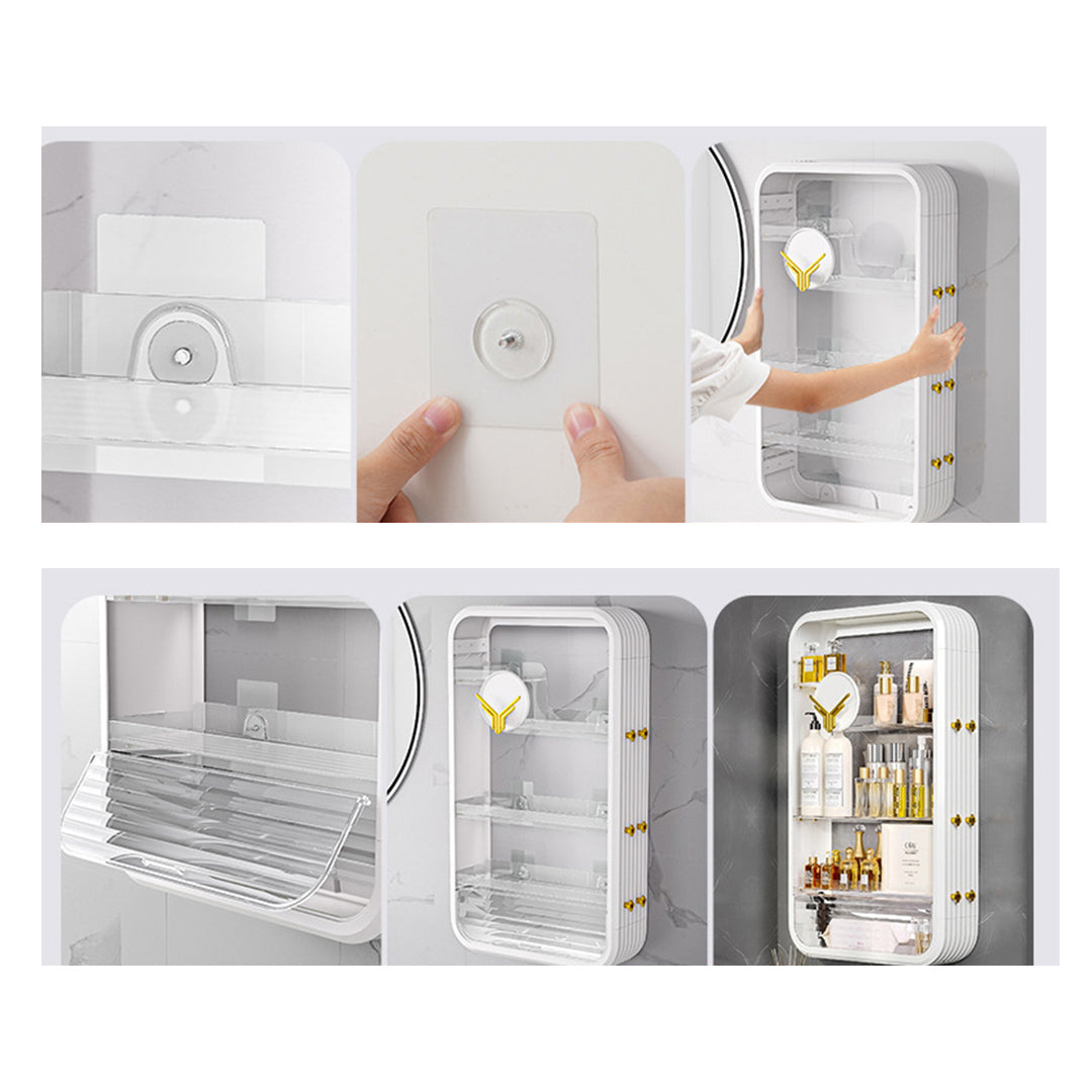 White Multi Tier Cosmetic Storage Organiser