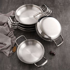 24cm Dry Pot with Natural Color 201 Material from Stainless Steel Kitchen essential