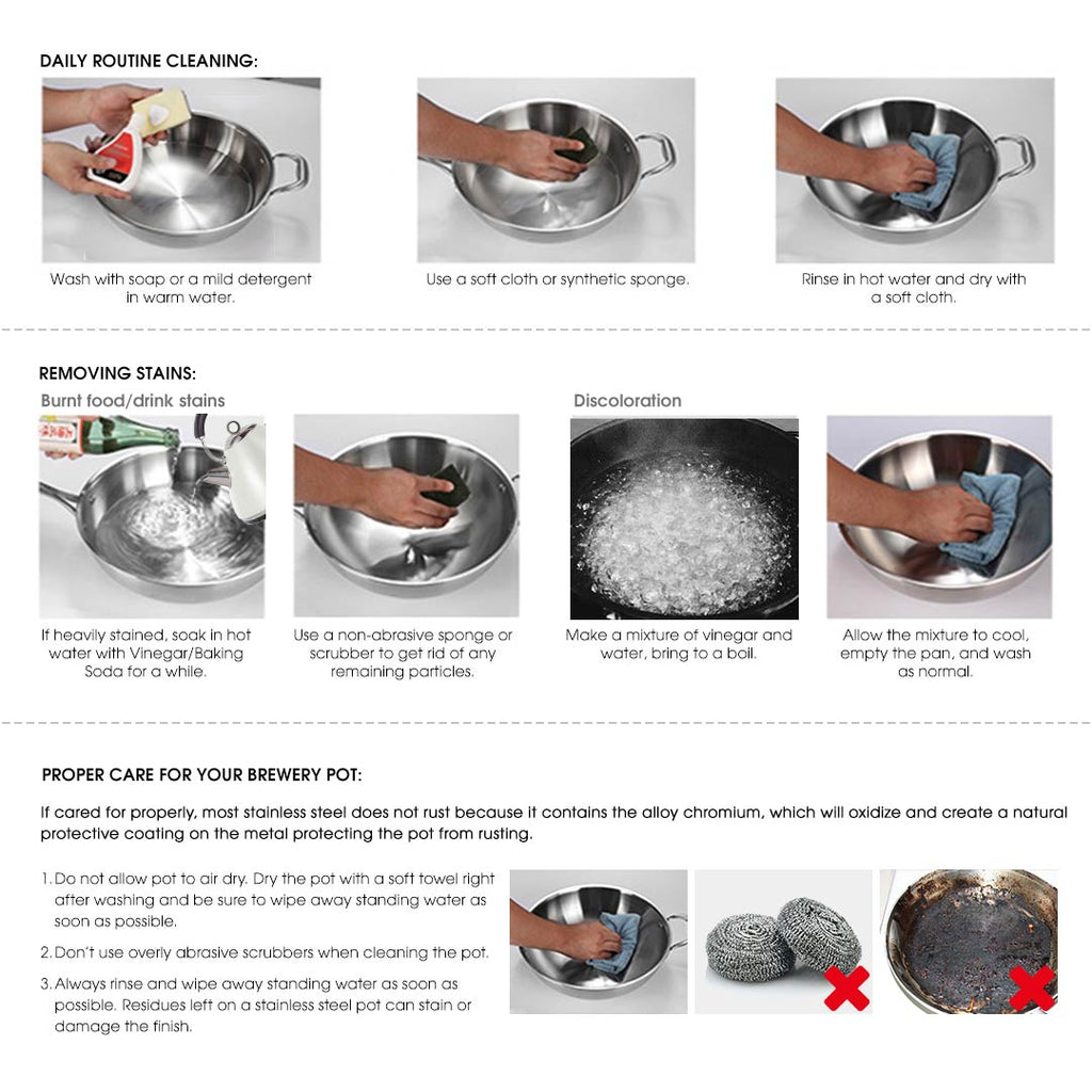 22L Stainless Steel Insulated Stock Pot Container